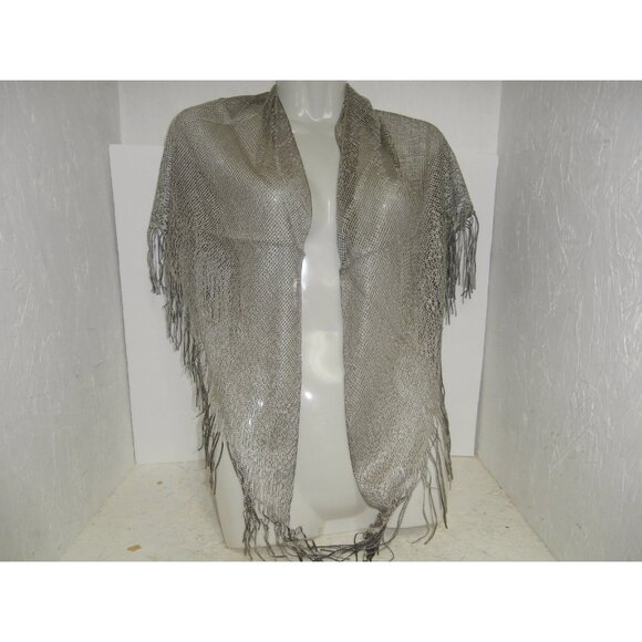 Unbranded Accessories - Unbranded Women's Lace Shaw Silver One Size NWOT!!!!